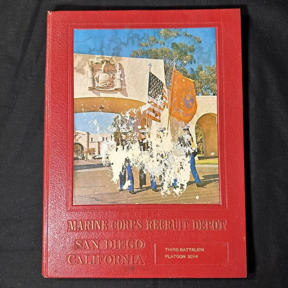 Vintage '82 U.S. Marine Corps Recruit Depot San Diego 3rd Battalion Platoon 3094